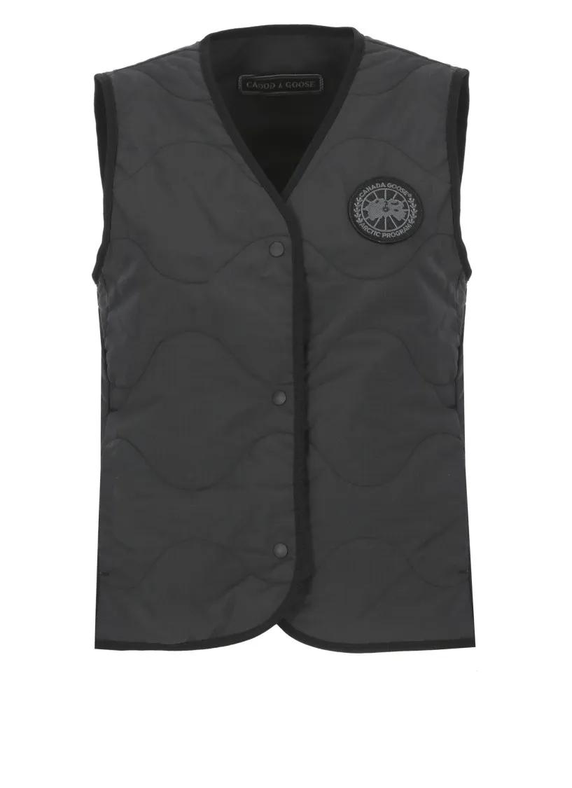 Canada Goose - Sleeveless Quilted With Logo - Größe XS - schwarz