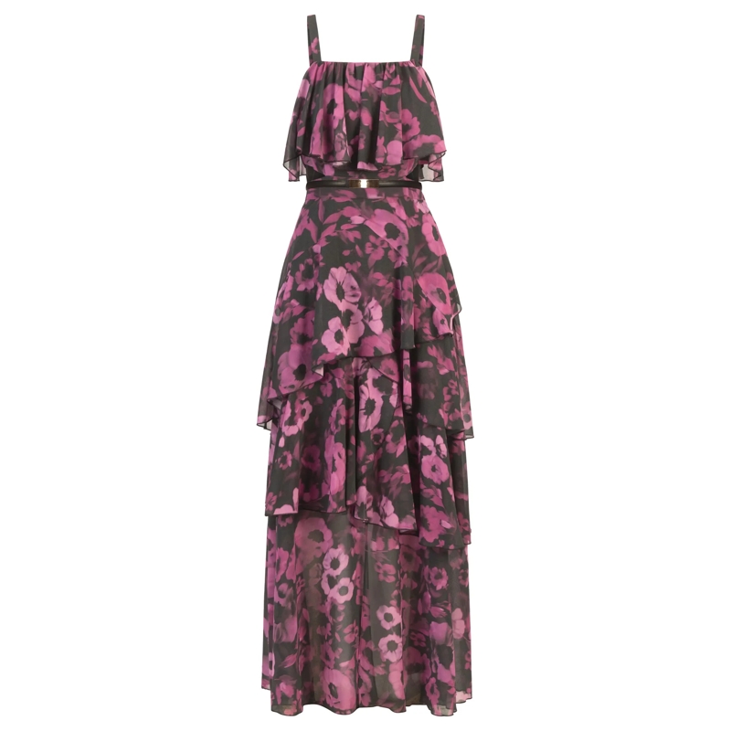 Apart Abendkleid Chiffonkleid schwarz