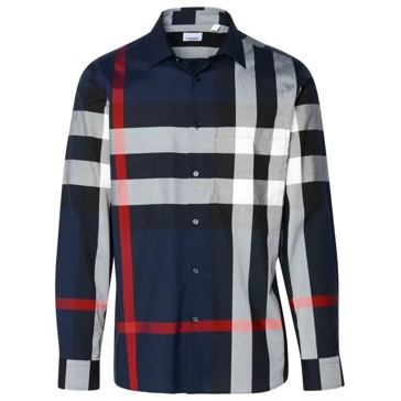 Burberry navy hotsell blue shirt