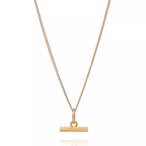 Rachel Jackson London Mini Gold T-Bar Necklace Gold Short Necklace
