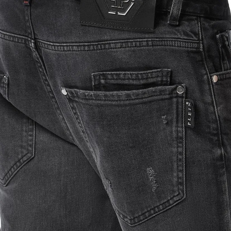 Philipp Plein Jeans mit geradem Bein Vergessen Sie die Routine und wählen Sie etwas gan dunkel-grau(Image 5)