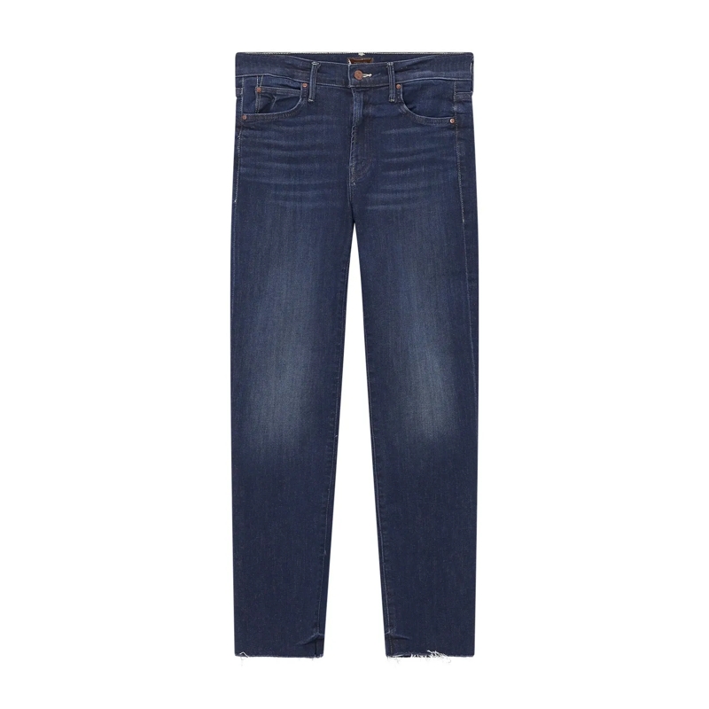 Mother Jeans Straight Leg Jeans blau