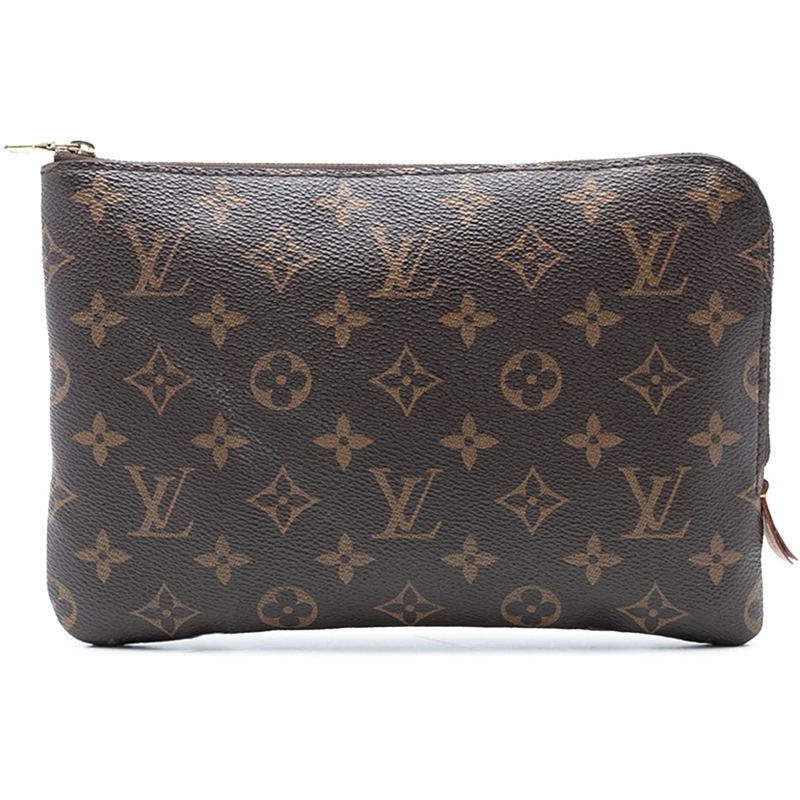 Louis Vuitton Clutch Monogram Etui Voyageur PM braun