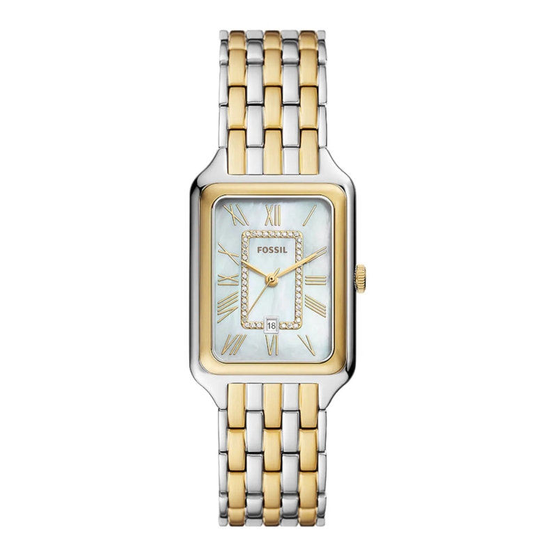 Fossil Chronographe Raquel Three-Hand Date Stainless Steel Watch Silver