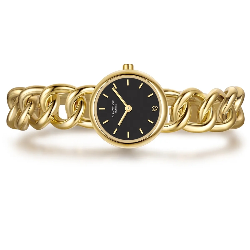 Glanzstücke München Automatikuhr Damen Armbanduhr Metall-Legierung gold(Image 3)