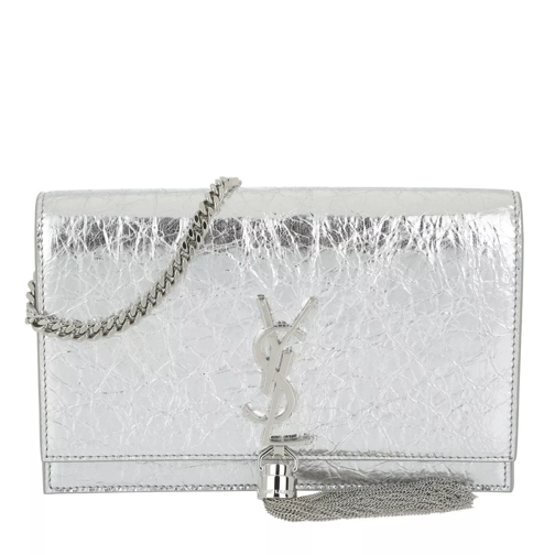 Saint Laurent Kate Toy Bag Metallic Nero/Argento Crossbody Bag