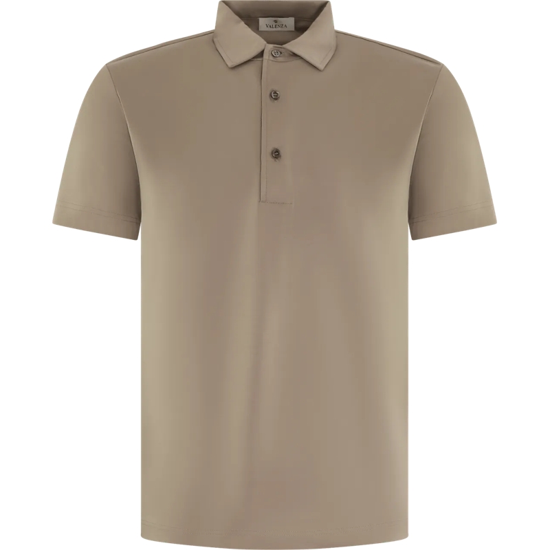 VALENZA Poloshirt Heren Supima Polo Schiller Grijs grau