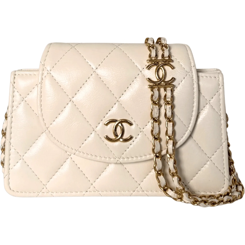 Chanel Sac à bandoulière Chanel Mini Flap Bag Wei� / sehr gut weiß