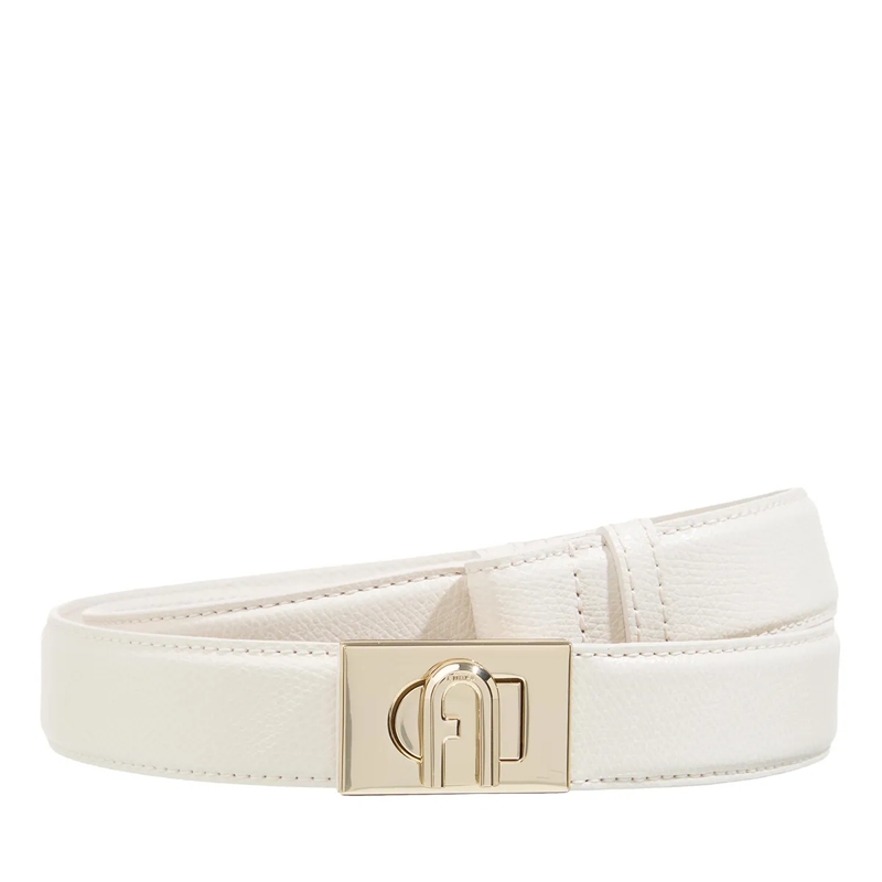 Furla Ceinture en cuir Furla 1927 Adjustable Belt H.3 Panna