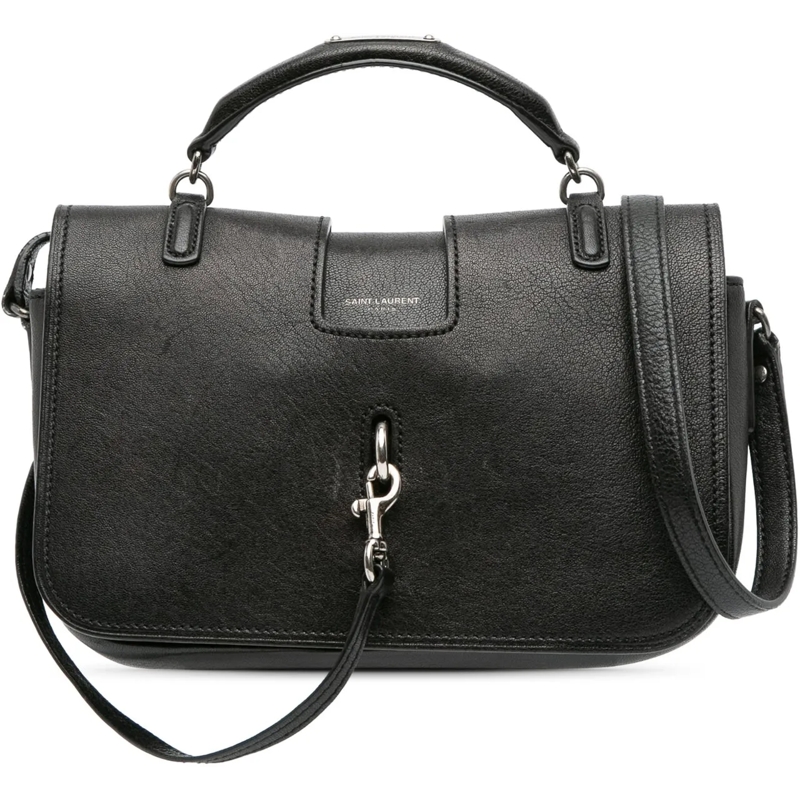 Saint Laurent Schultertasche Medium Lambskin Charlotte Messenger Bag schwarz