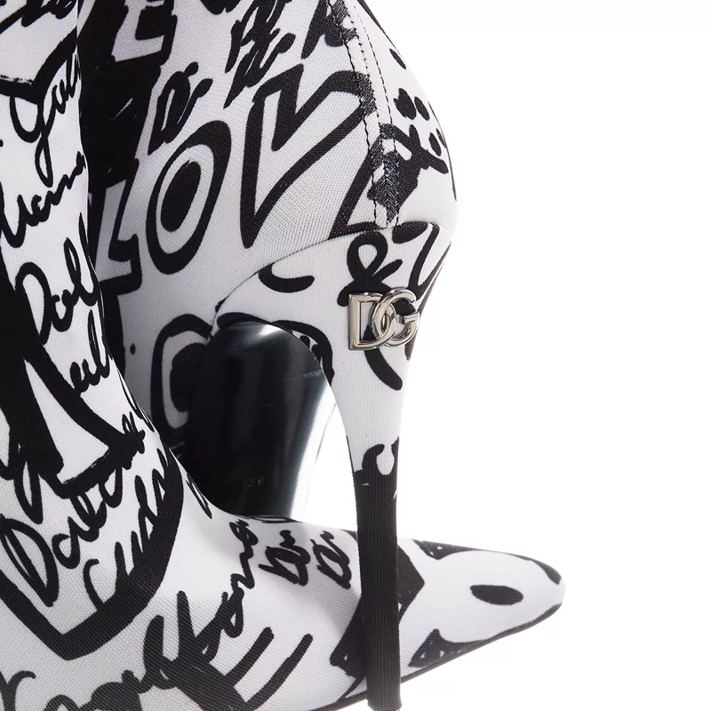 Dolce&Gabbana Stiefeletten Ankle Boots Jersey Multicolor(Image 3)
