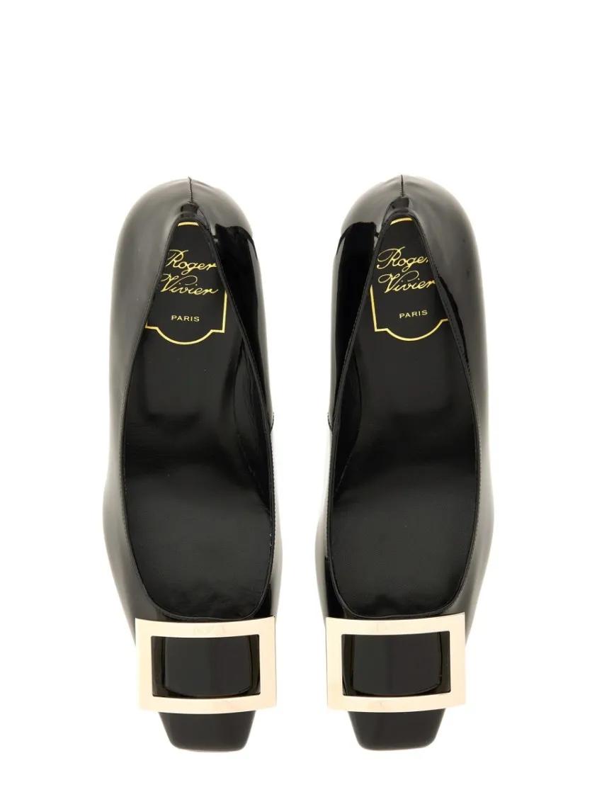 Thumbnail - Roger Vivier Hohe Schuhe - "Belle Vivier Trompette" Décolleté - Gr. 37 (EU) - in Grau - für Damen