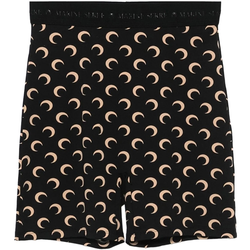 Marine Serre Shorts Shorts Nero schwarz