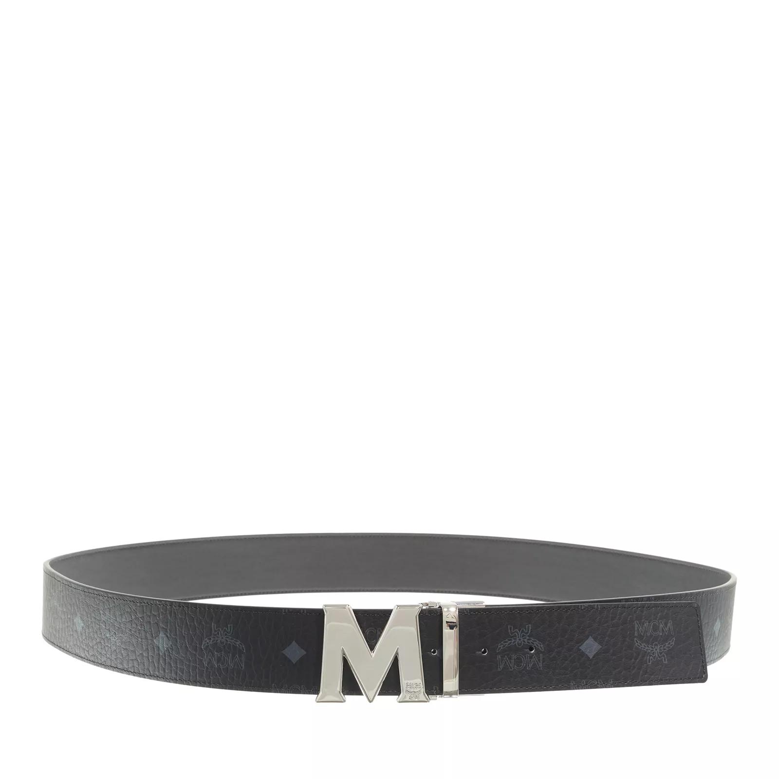 Mcm belt white outlet and black