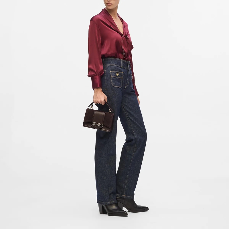 Karl Lagerfeld Crossbody Bag K/Nova kleine Wildleder-Umh�ngetasche braun