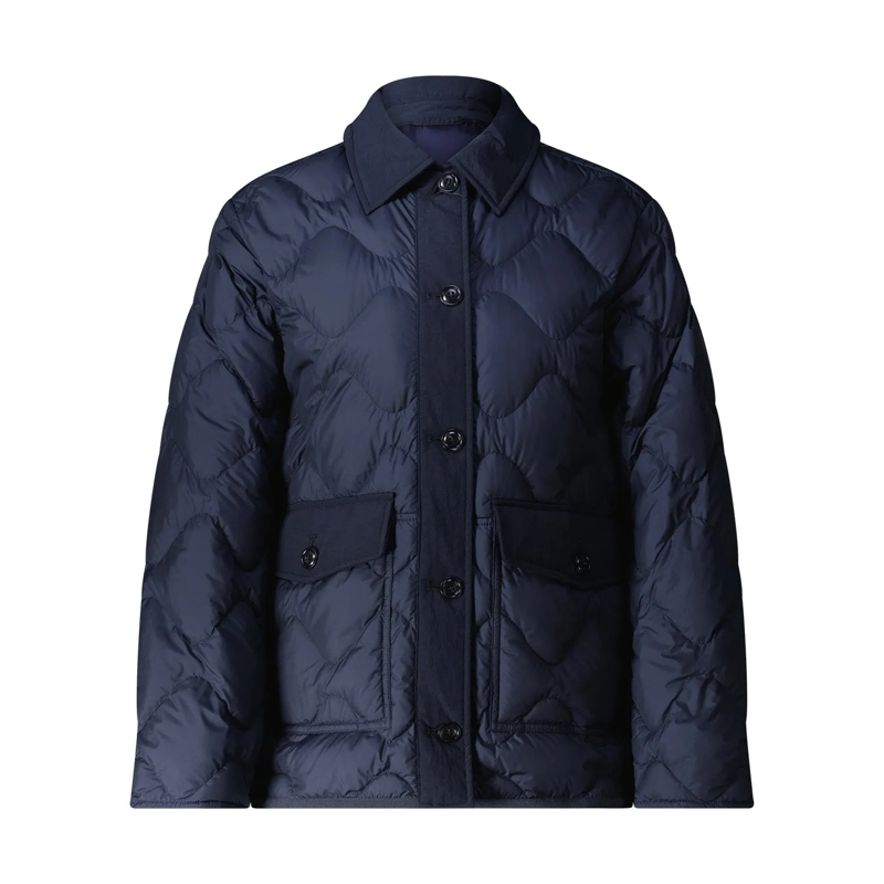 Woolrich Jacke Leichte Steppjacke mit Daunen blau