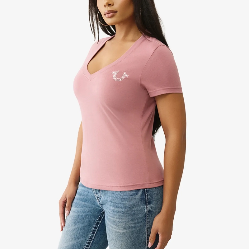 True Religion T-Shirt T-Shirt BUDDHA CRYSTAL altrosa(Image 3)