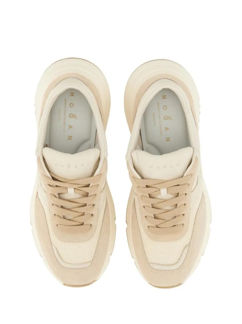 Thumbnail - Hogan Low-Top Sneaker - Chunky Sole Leather Sneakers - Gr. 38 (EU) - in Braun - für Damen