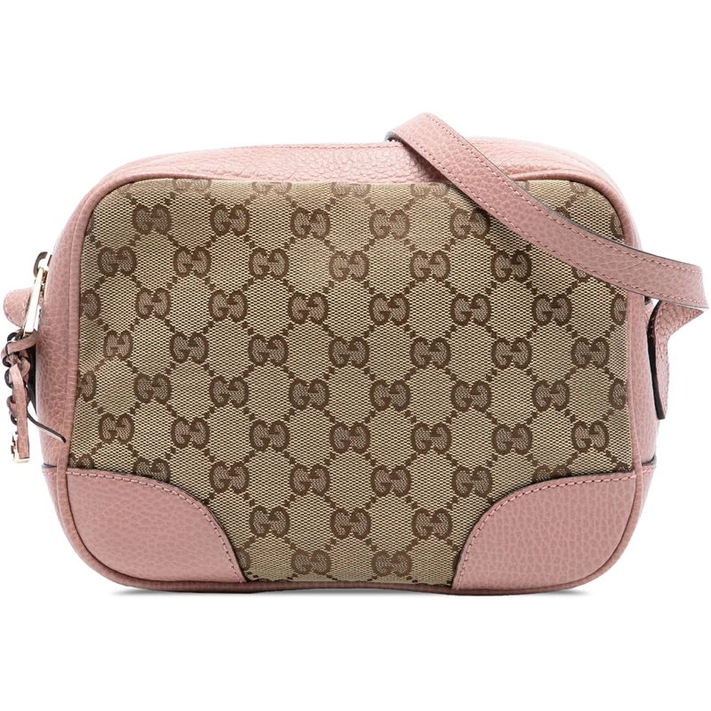 Gucci Schultertasche GG Canvas Bree Crossbody braun
