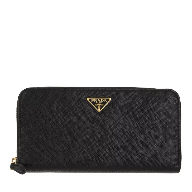 Prada saffiano triangle wallet best sale