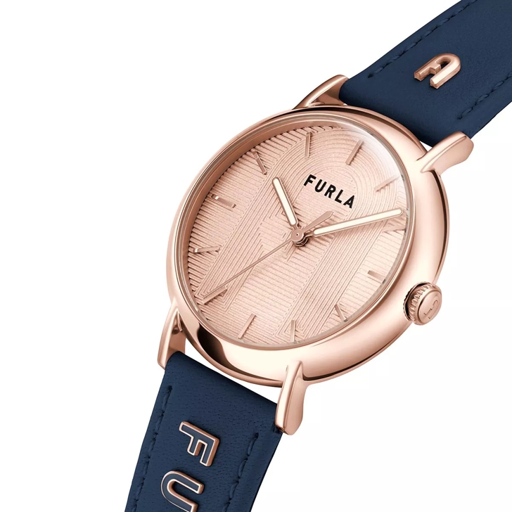 Furla Easy Shape Ladies Rose Gold Quartz Horloge