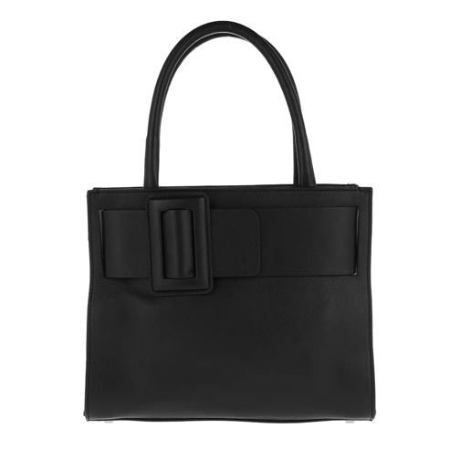Abro Lotus Handle Bag Black/Nickel Tote