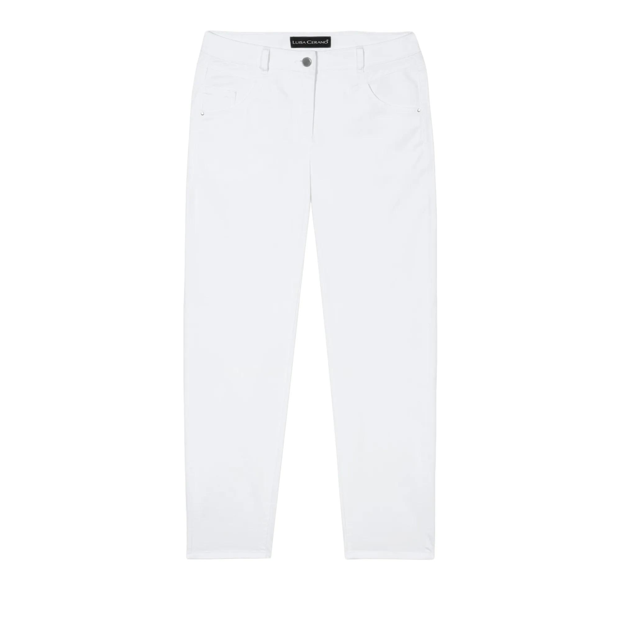 Thumbnail - Luisa Cerano - High-Stretch-Tapered-Denim - Größe 34 - weiß