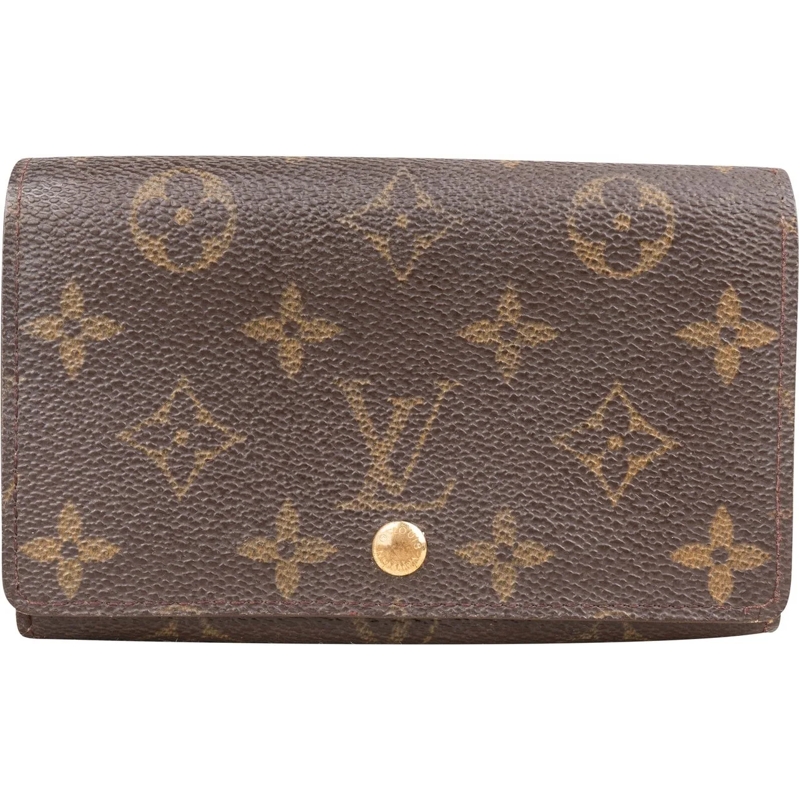 Louis Vuitton Geldbörse Louis Vuitton Canvas Monogram Tresor Wallet braun