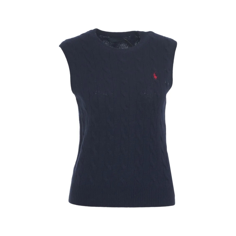 Polo Ralph Lauren Bluse Cable Knit Top Black