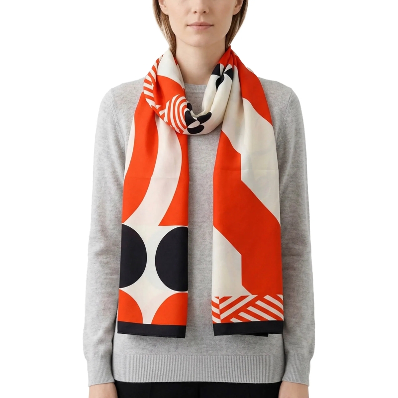 Dries Van Noten Écharpe légère Tuch mit Muster mehrfarbig(Image 2)