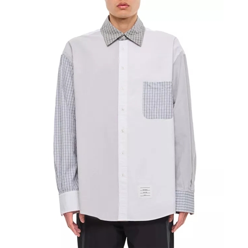 Thom Browne Oversized Cotton Shirt Grey 