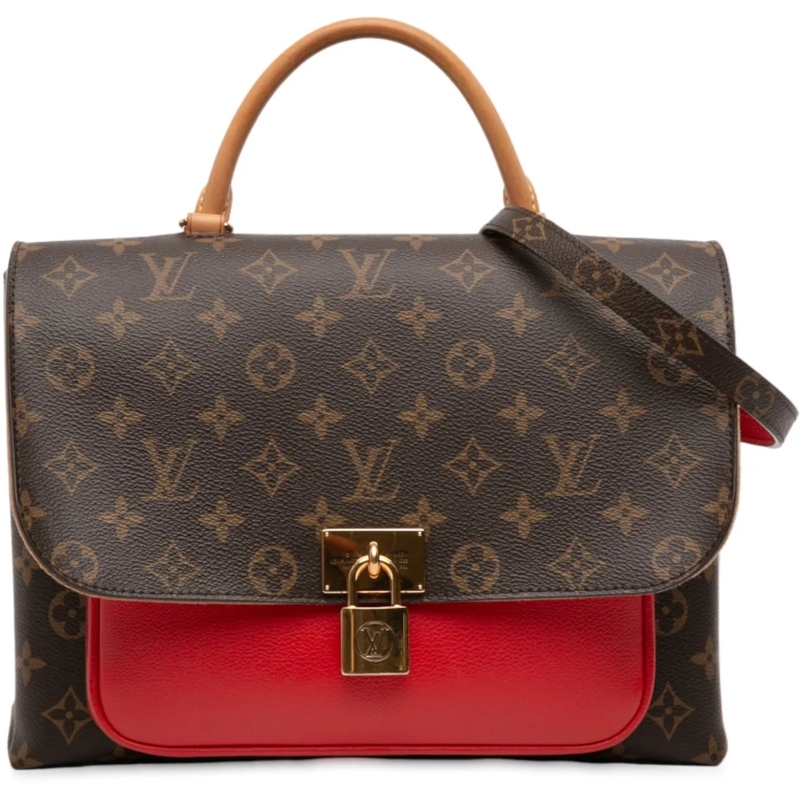 Louis Vuitton Schultertasche Monogram Marignan braun