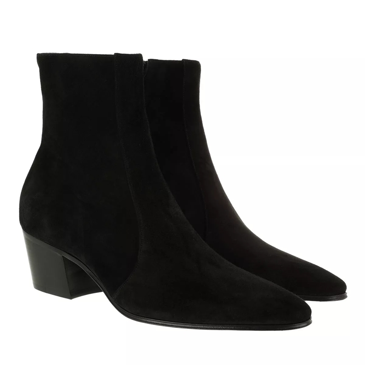 Ysl cuban hot sale heel boots