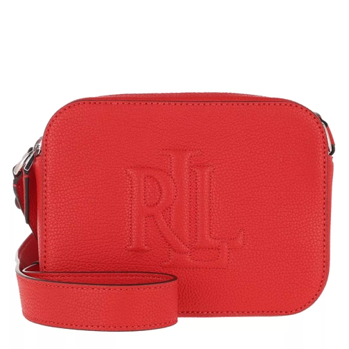 Lauren Ralph Lauren Hayes Crossbody Bag Trapunto Logo Medium Sporting Red Cameratas