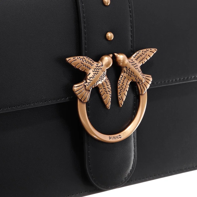 Pinko Schultertasche Love One Classic St. Cl Nero-Antique Gold(Image 3)