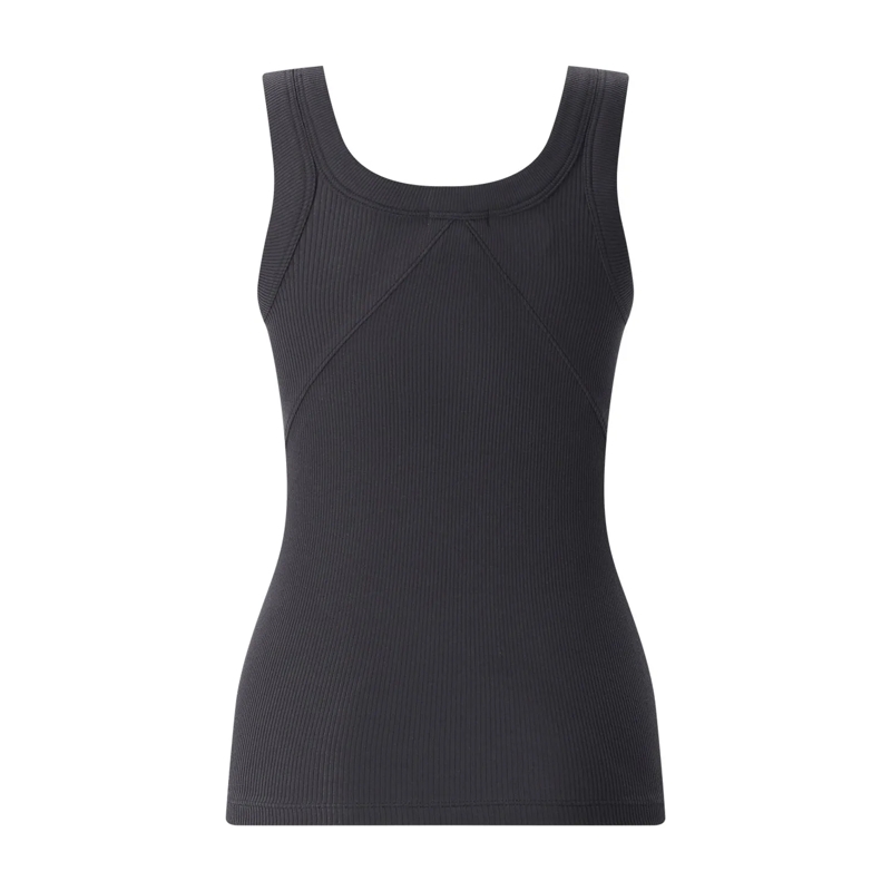 Rag & Bone Top Ripp-Top mit U-Ausschnitt schwarz(Image 2)
