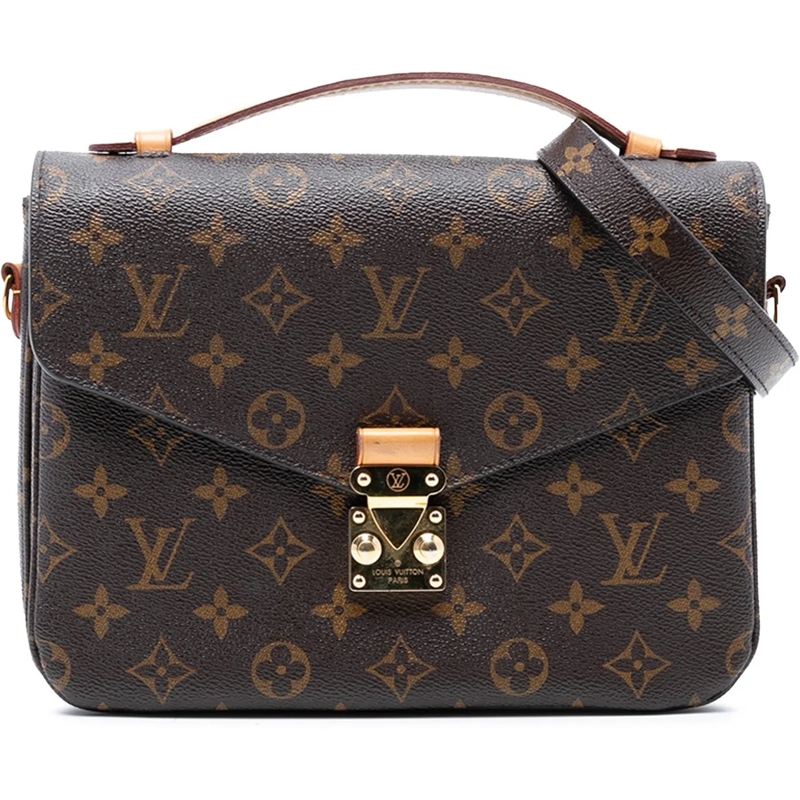Louis Vuitton Schultertasche Monogram Pochette Metis braun