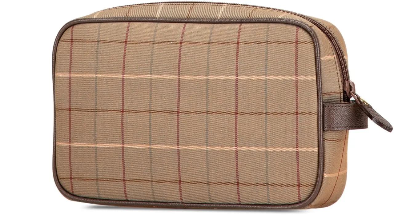 Burberry Clutches 20th Vintage Check Canvas Clutch in bruin