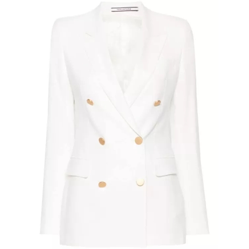 Tagliatore Double-Breasted Jacket White 