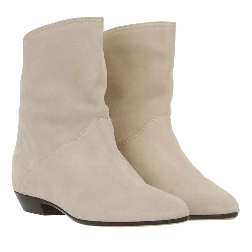 Isabel Marant Solvan Ankle Boots Suede Leather Bronze Ankle Boot