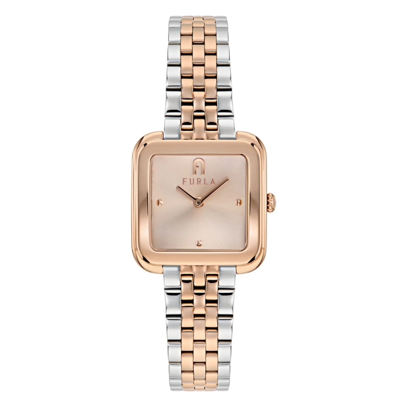 Furla Automatikuhr Quarz-Analoguhr Furla Diamante rosa