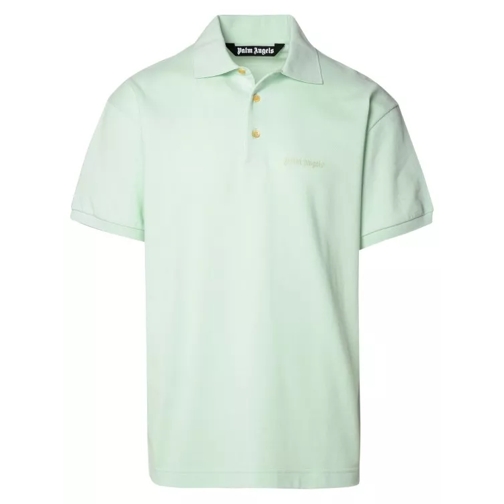 Palm Angels Polo Shirt In Green Cotton Green 