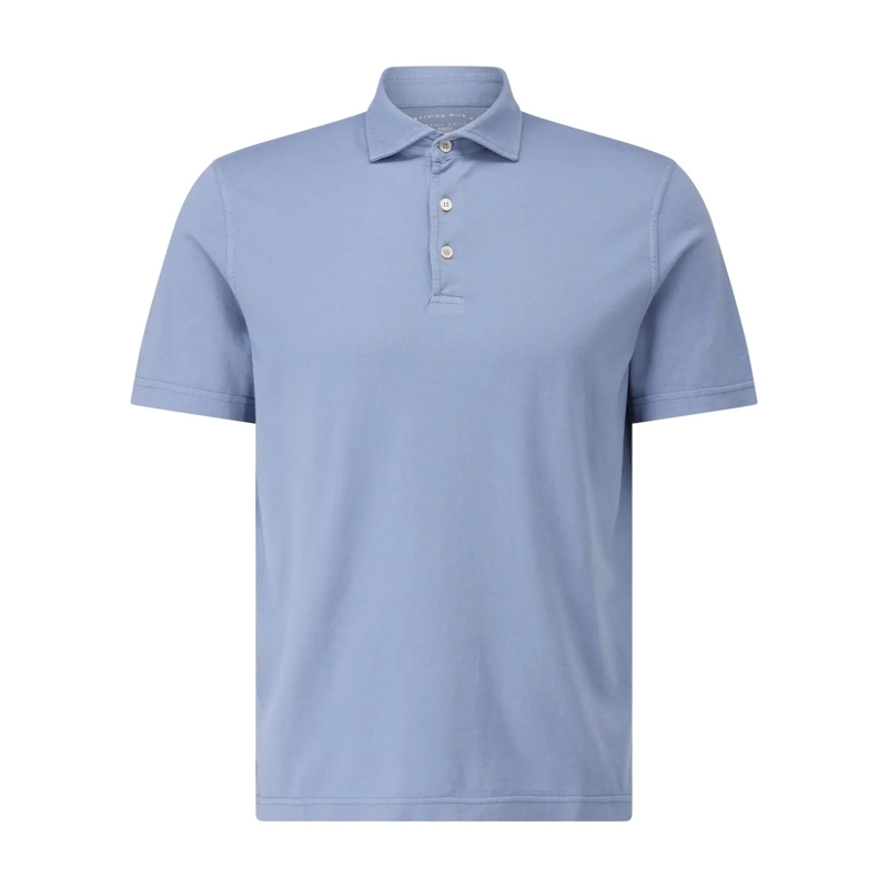 Fedeli Polohemd Poloshirt aus Jersey Hellblau(Image 2)