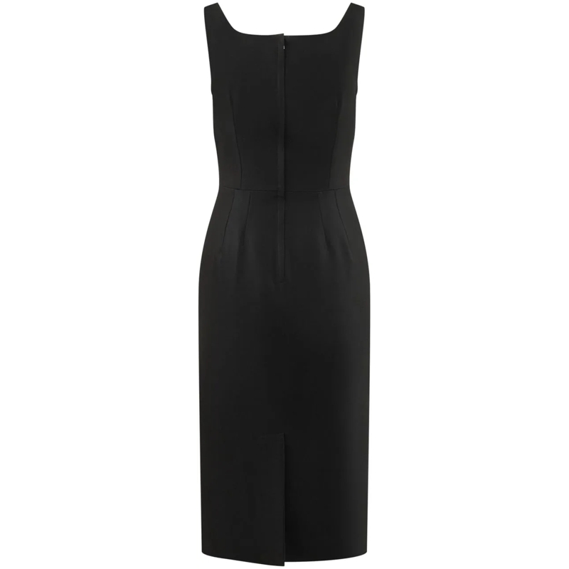 Dolce&Gabbana Maxikleid Abito Scivolato con Zip schwarz(Image 2)