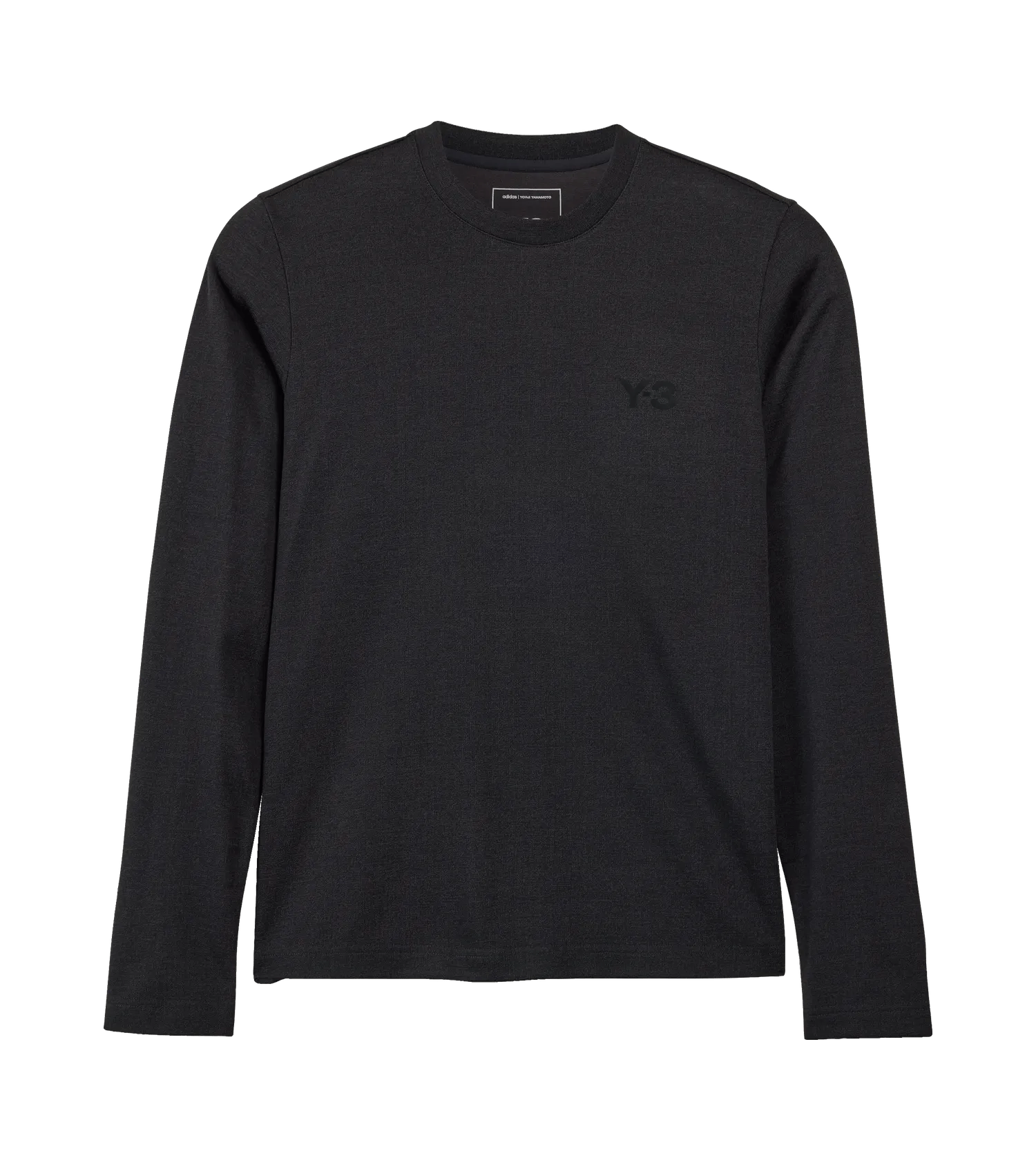 Y-3 - Longsleeve mit Logo-Print - Größe M - schwarz