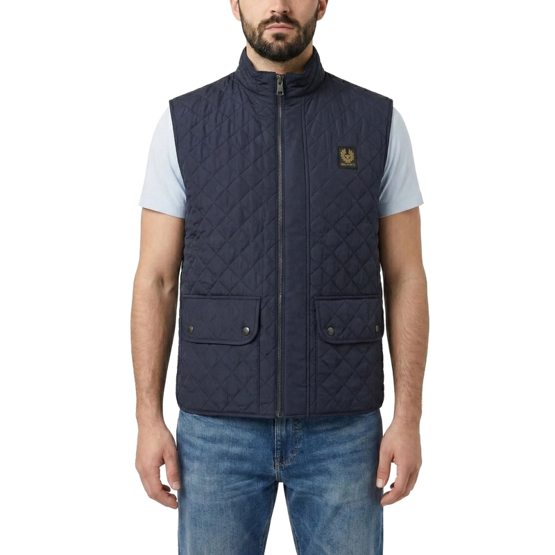 Belstaff Vest Weste mit Logo blau(Image 3)
