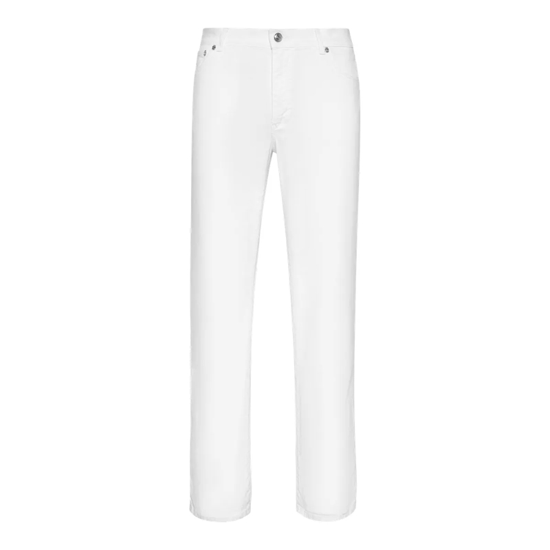 BILLIONAIRE Jeans mit geradem Bein Jeans Regular Fit Paisley weiss
