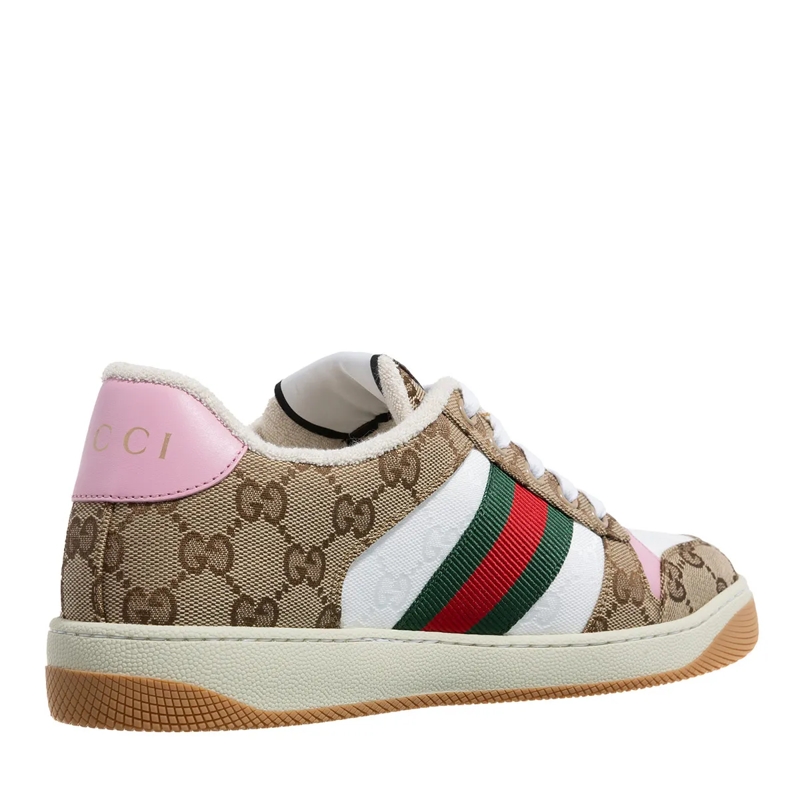 Gucci Low-Top-Sneaker Sneaker Screener Beige / White / Red(Image 4)