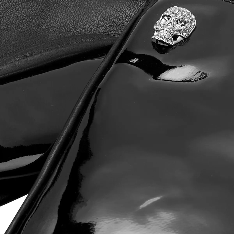 Philipp Plein Handschuhe Handschuhe Skull Mit Schmucksteinen schwarz(Image 3)