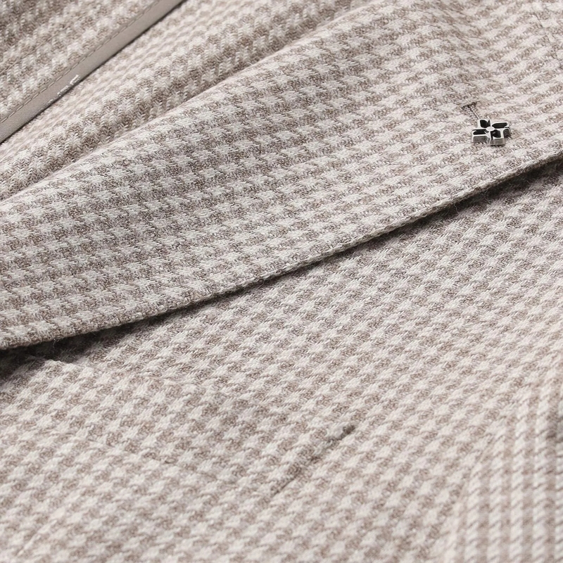 Tagliatore Veste de costume Sakko aus Woll-Seiden-Mix beige(Image 8)